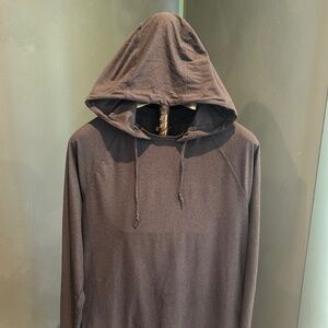 Rhône gray lightweight hoodie pullover- M